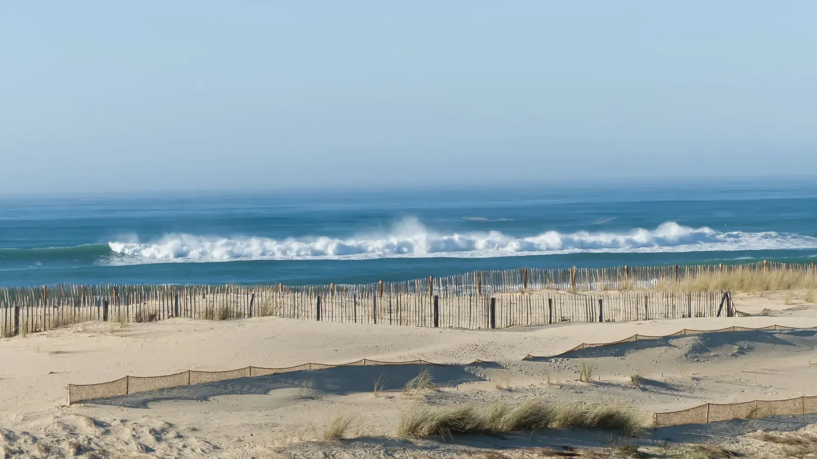 La plage et les dunes de Lacanau